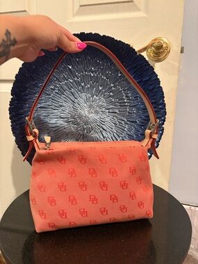 Dooney & Bourke Small Shoulder Bag- Like New (Rare Coral Color)